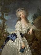 Antoine Vestier Portrait of a Lady with a Book, Next to a River Source Germany oil painting artist